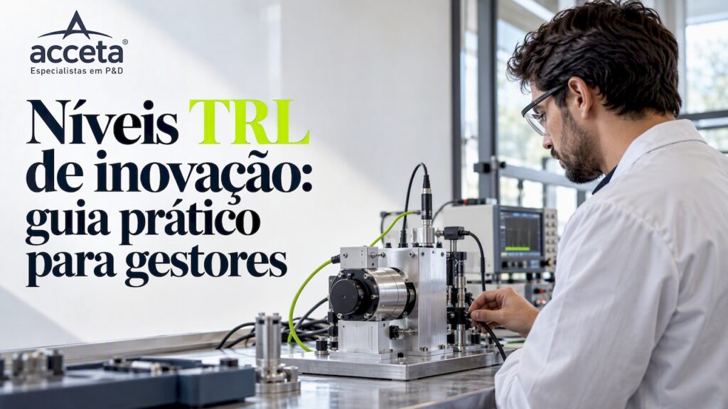 Especialista testando protótipo em laboratório de P&D
