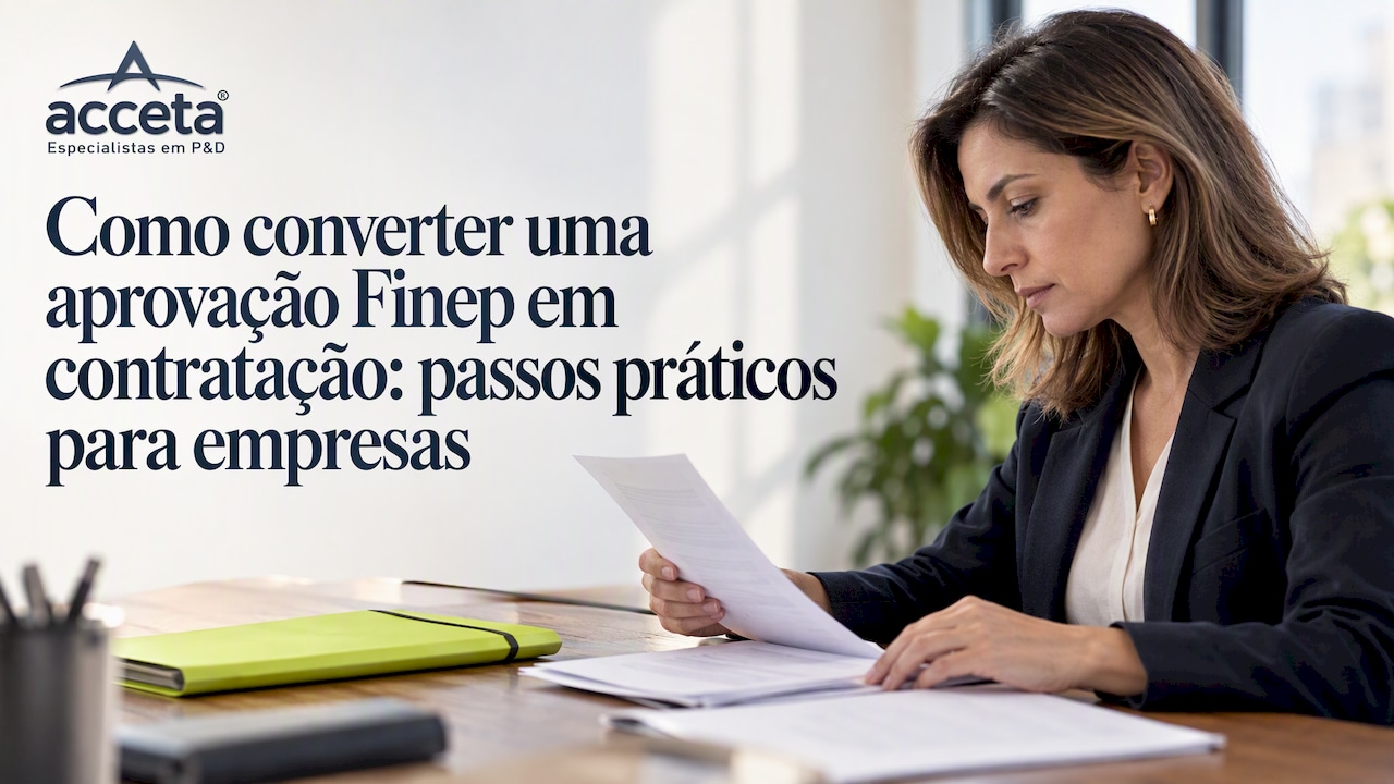 Análise de documentos para contratação pela Finep